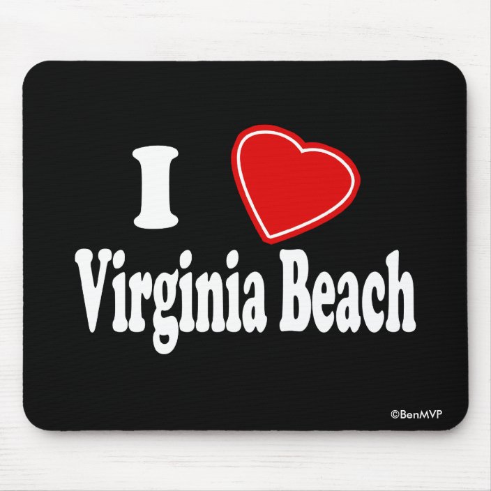 I Love Virginia Beach Mouse Pad