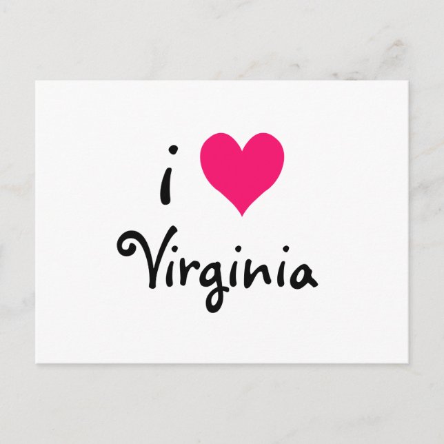 I Love Virginia Postcard (Front)