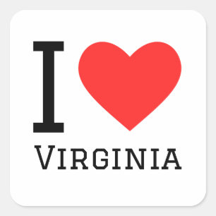 I love virginia square sticker