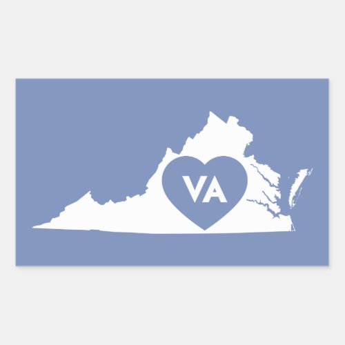 I Love Virginia State Stickers