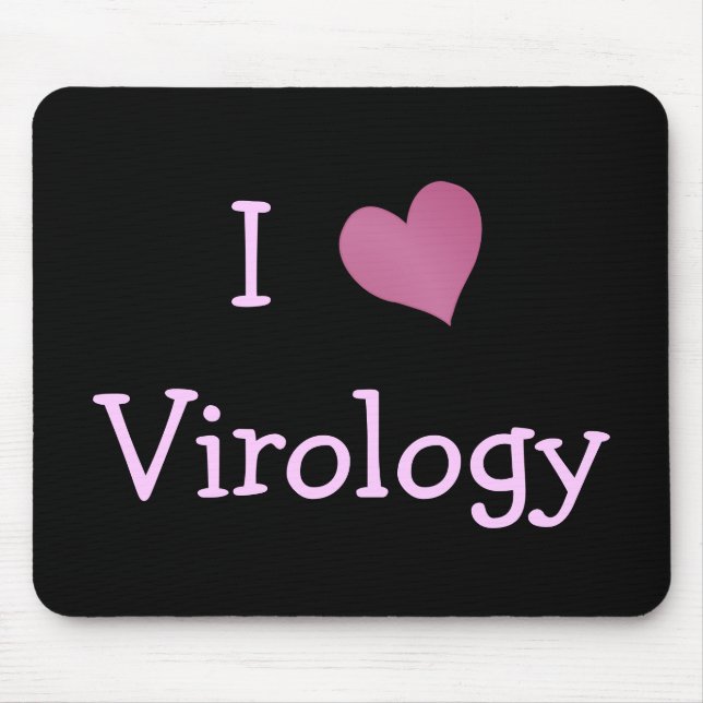I Love Virology Mouse Pad (Front)