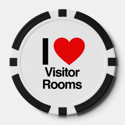 i love visitor rooms poker chips