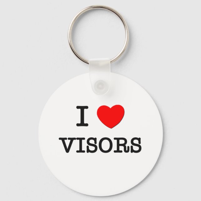 I Love Visors Keychain (Front)