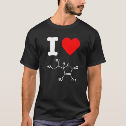 I Love Vitamin C Skincare Ingredients Acne Chemist T_Shirt