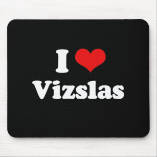 I Love Vizslas Mouse Pad