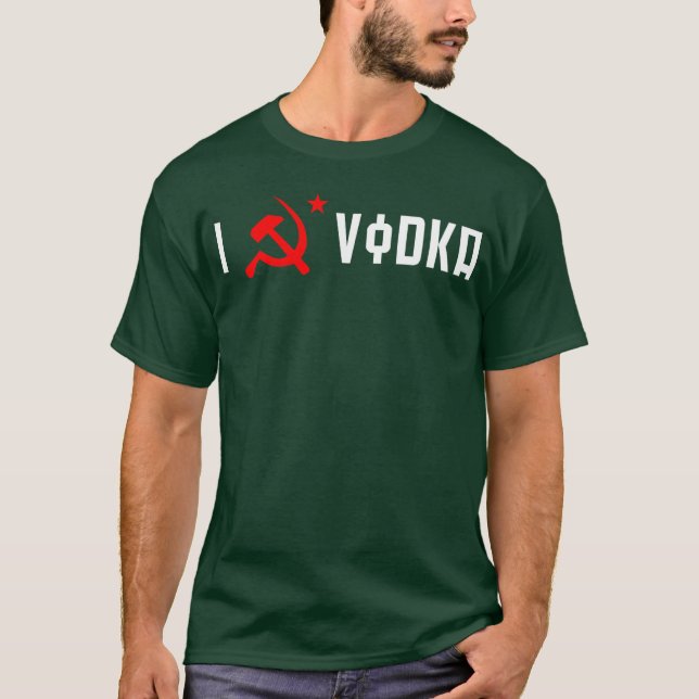 I LOVE VODKA BLACK copy T-Shirt (Front)