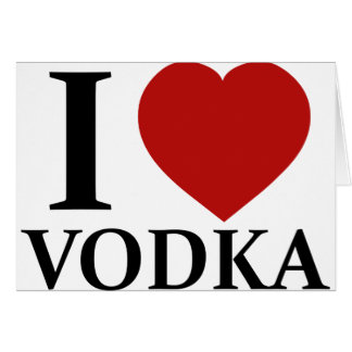 I Love Vodka Cards