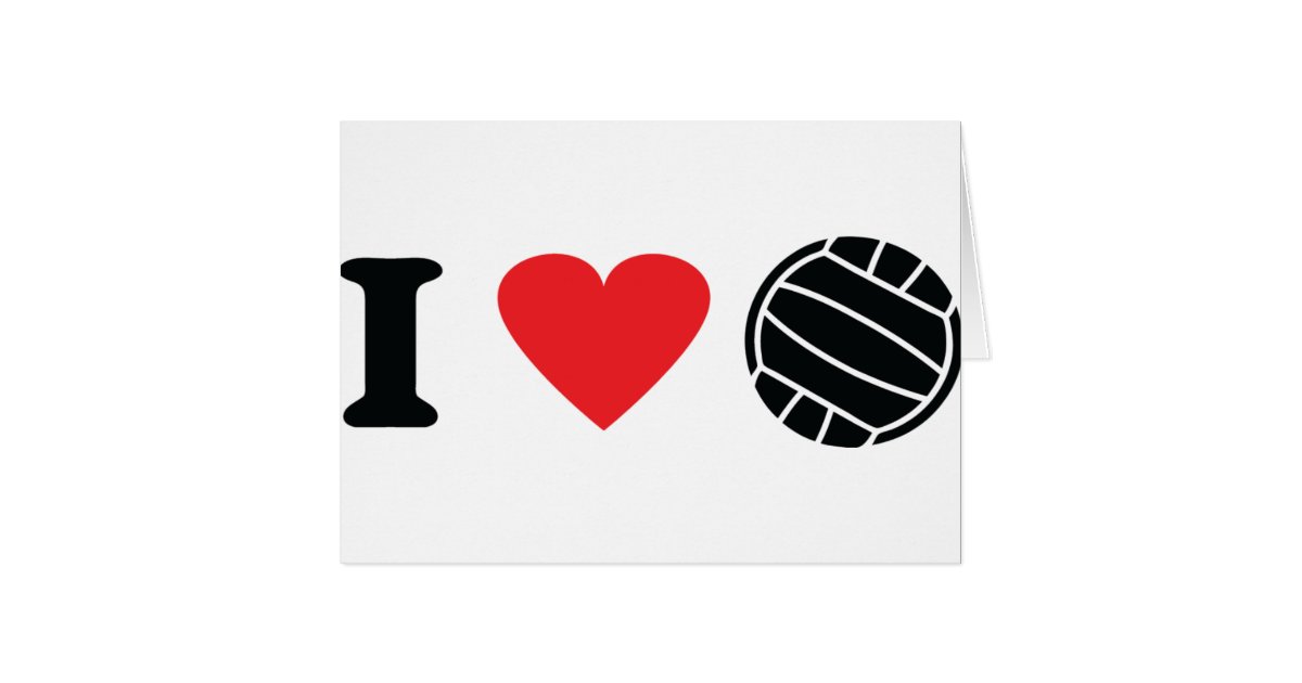 I love volleyball Zazzle