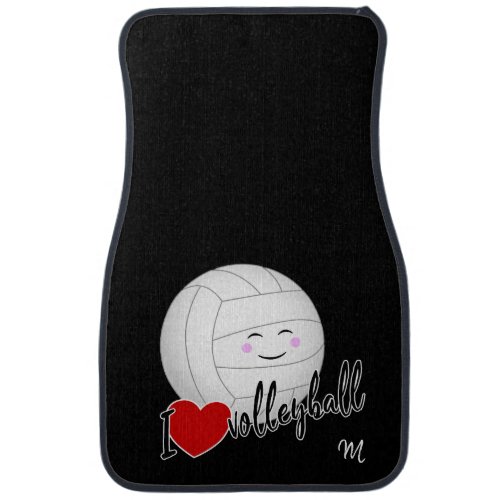 I love volleyball cute kawaii sports car floor mat