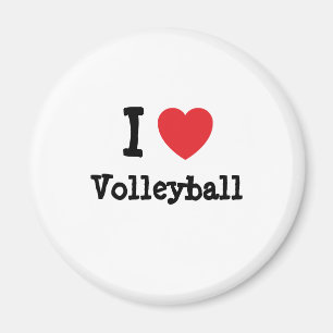 I love Volleyball heart custom personalized Magnet