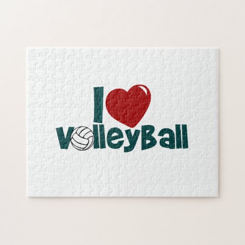 I Love Volleyball Jigsaw Puzzle