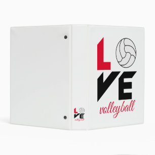 I Love volleyball Mini Binder