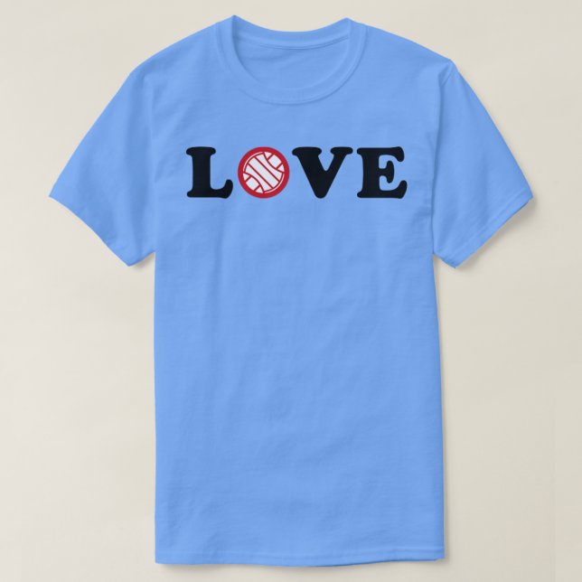 I Love Volleyball T-Shirt (Design Front)