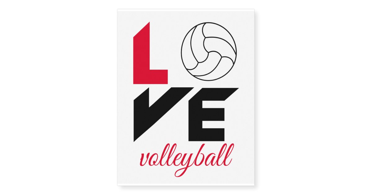 5. Volleyball Temporary Tattoos - Fun and Creative Designs - wide 6