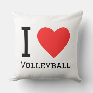 I love volleyball  throw pillow