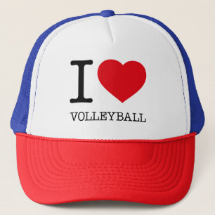 I LOVE VOLLEYBALL TRUCKER HAT