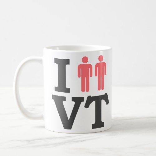 I Love VT Gay Marriage Equality Pride Vermont T  Coffee Mug