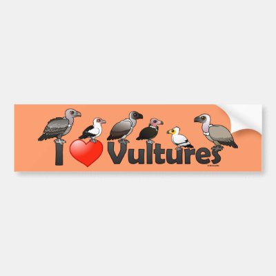 I Love Vultures (Africa) Bumper Sticker
