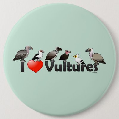 I Love Vultures (Africa) Pinback Button
