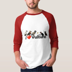 I Love Vultures (Eurasia) Men's Basic 3/4 Sleeve Raglan T-Shirt