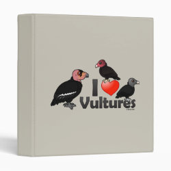 I Love Vultures (North America) Avery Signature Binder 8.5x11