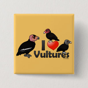 I Love Vultures (North America) Button