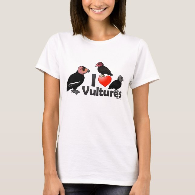 I Love Vultures (North America) T-Shirt (Front)