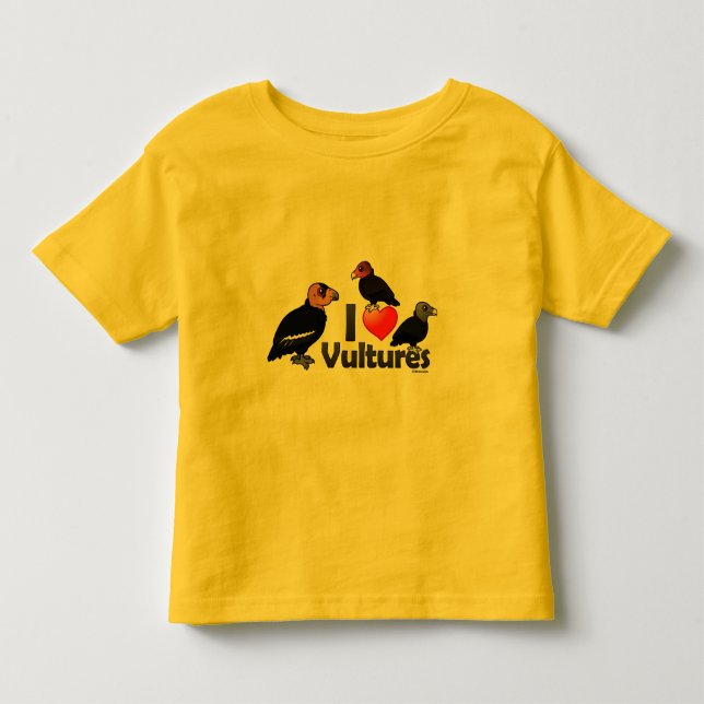 I Love Vultures (North America) Toddler T-shirt (Front)