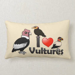 I Love Vultures (South America) Throw Pillow Lumbar 13