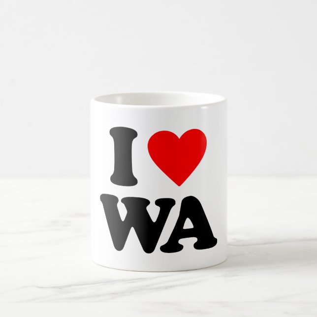 I LOVE WA COFFEE MUG (Center)