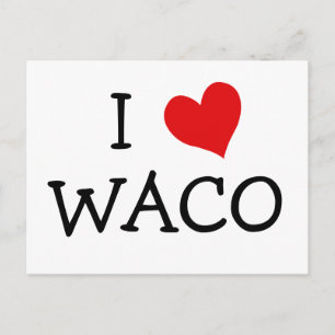 I Love Waco Postcard