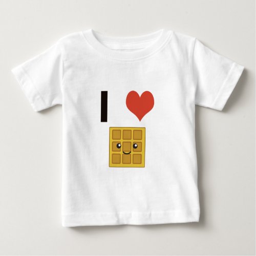 I love Waffles Baby T_Shirt