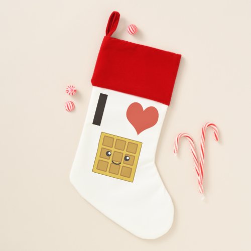 I Love Waffles Christmas Stocking