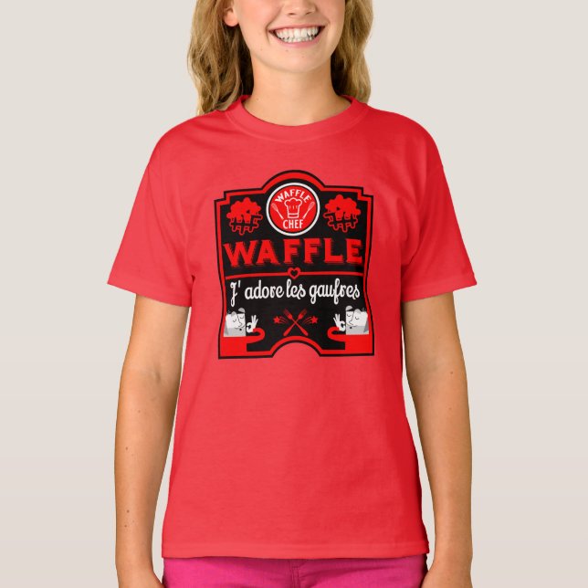 I love Waffles T-Shirt (Front)