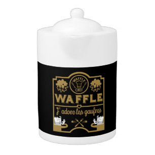 I love Waffles Teapot