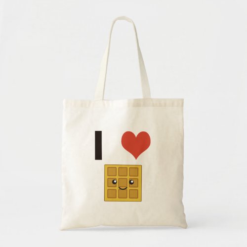 I love Waffles Tote Bag