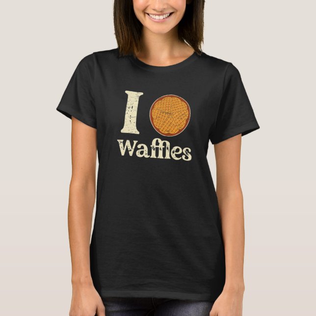 I Love Waffles Waffle Men Women Kids Christmas Bak T-Shirt (Front)