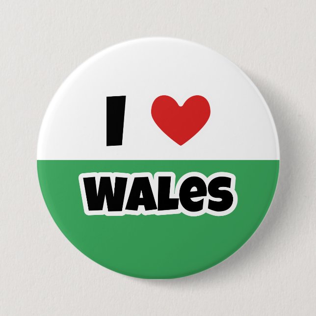 I love Wales Button (Front)