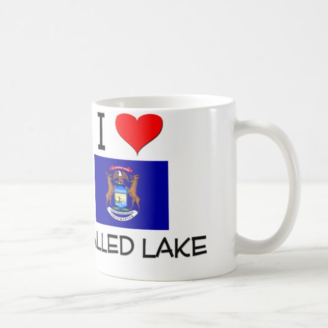 I Love Walled Lake Michigan Coffee Mug (Right)