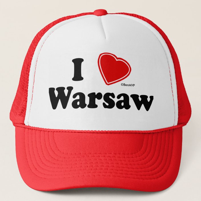 I Love Warsaw Mesh Hat