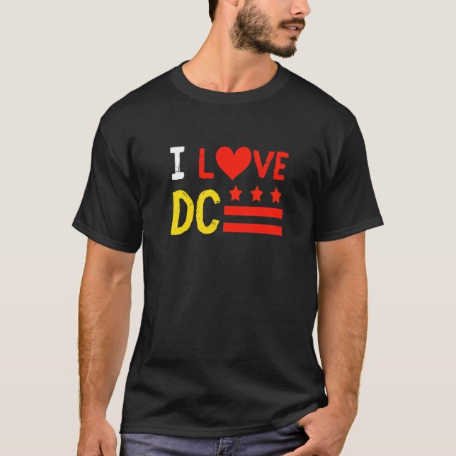 I Love Washington D C District of Columbia Native T-Shirt (Front)