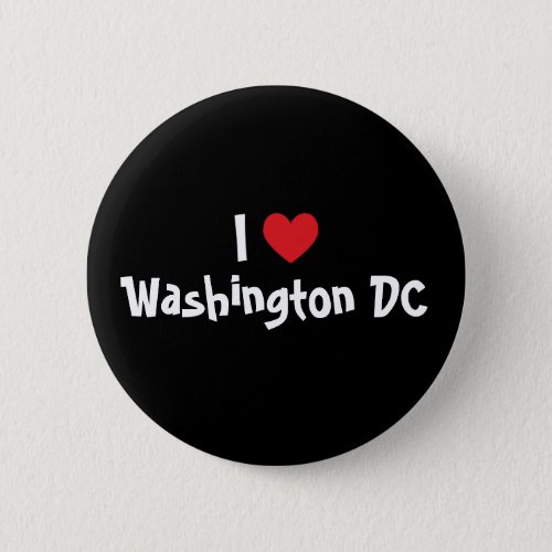 I Love Washington DC Pinback Button