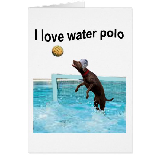 I love water polo cards (Front)