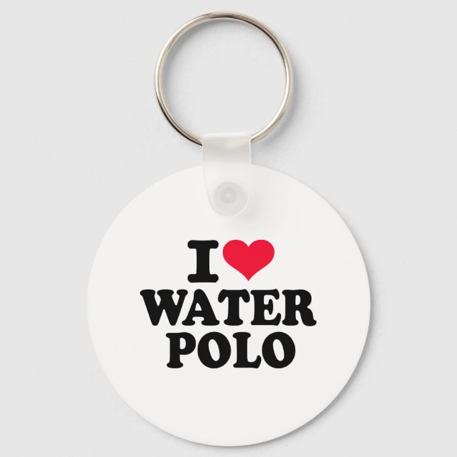 I love Water Polo Keychain (Front)