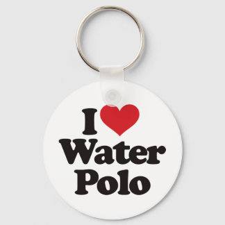 I Love Water Polo Keychain