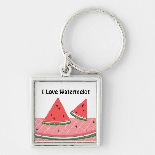I Love Watermelon Keychain (Front)