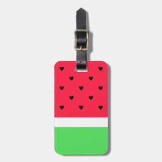 I Love Watermelon Luggage Tag