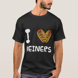 I Love Weiners Hotdogs Frankfurter Wiener Frank Sa T-Shirt