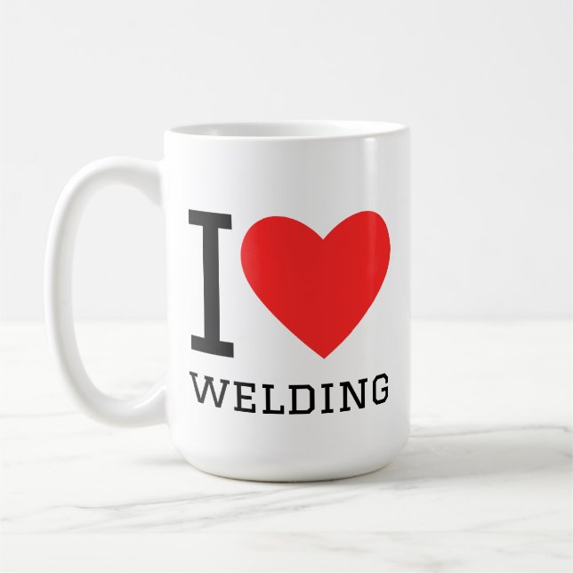 I love welding coffee mug (Left)