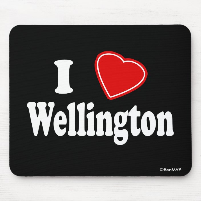 I Love Wellington Mouse Pad